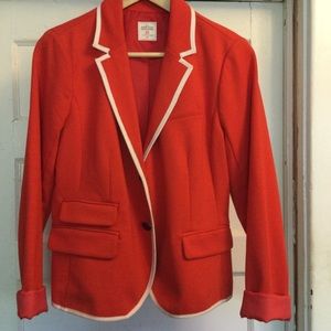 Bold Orange Academy Blazer with White Trim